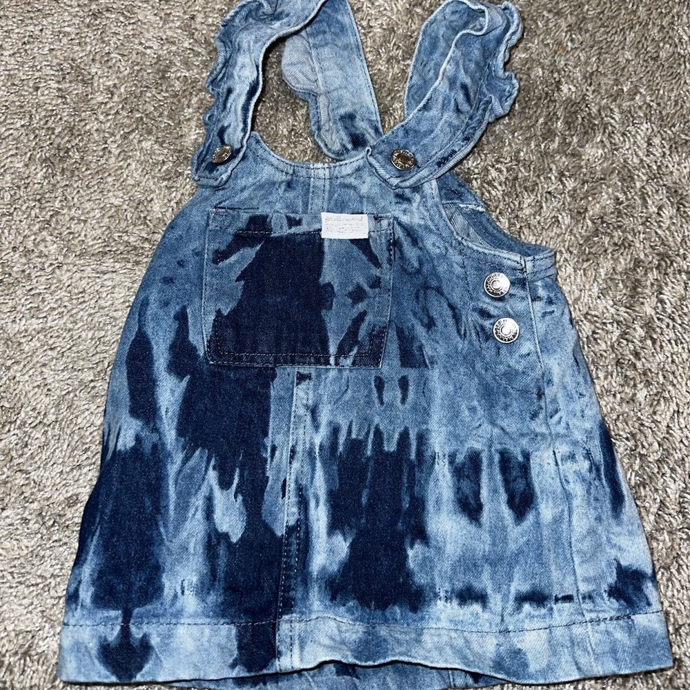 12M girl jean overall dress